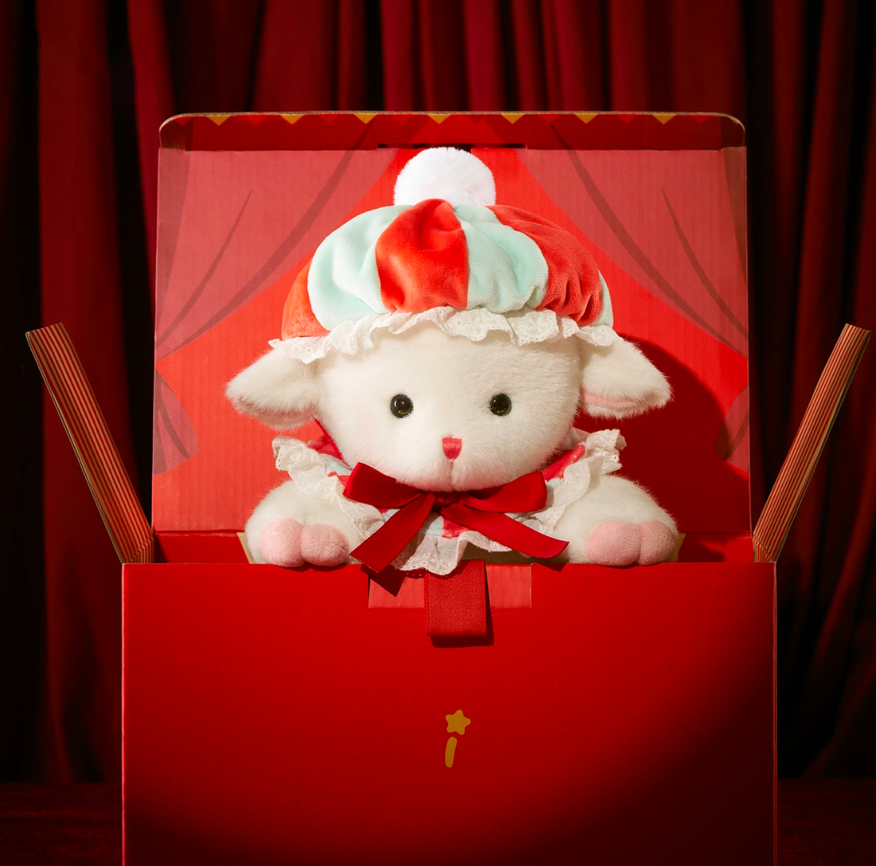 Pokkie Park Xiaoya Plush — Circus Lamb Stuffed Animal