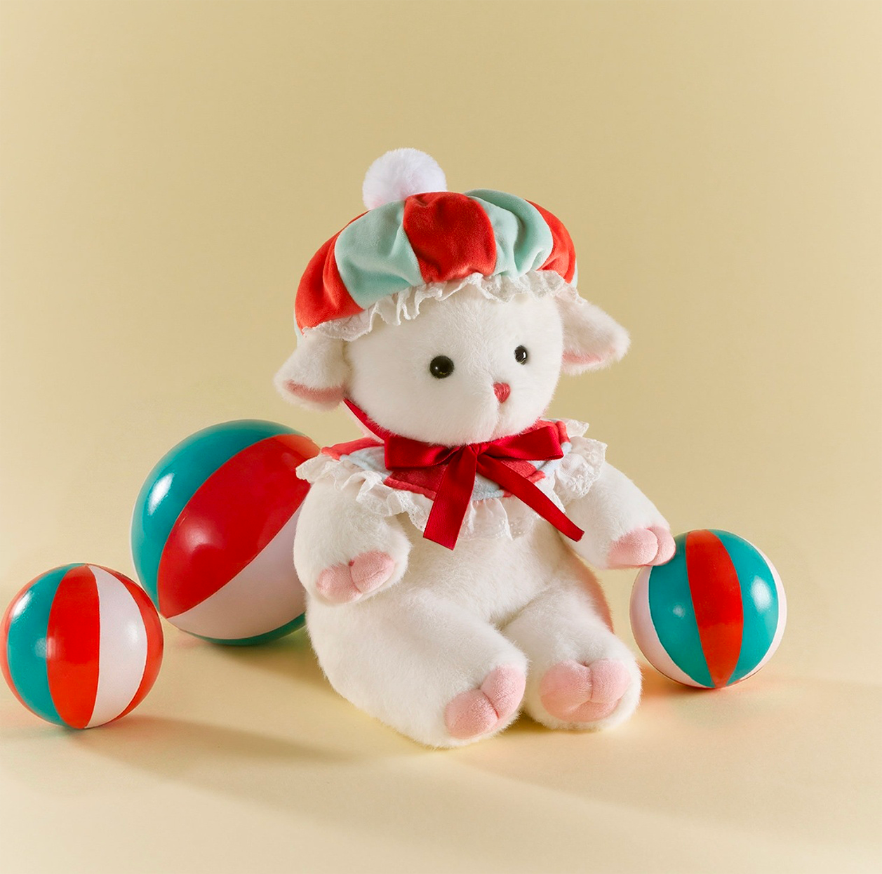 Pokkie Park Xiaoya Plush — Circus Lamb Stuffed Animal